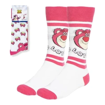 Image of CERDÁ LIFE&#039;S LITTLE MOMENTS Unisex_Adult Calcetines Toy Story Lotso Socks, Multicoloured, One Size