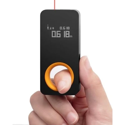 Image of HOTO 98Ft/30m Laser Distance Meter, Digital Measure with Bluetooth, ±2 mm Accuracy, M/Ft Unit Switching, 2 Measurement Modes, OLED Display, USB C Charging