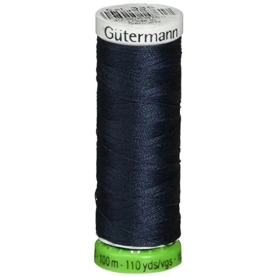 Image of Gutermann 723860 339 Sew All 100% Recycled Polyester Thread 100mtr, Midnight Blue, One Size