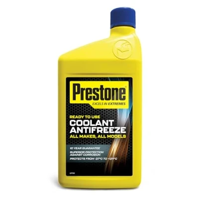 Image of Prestone PAFR0035B Coolant Antifreeze for All Vehicles 10 year 300,000 miles Corrosion Protection, Ready to Use, 1 Litre