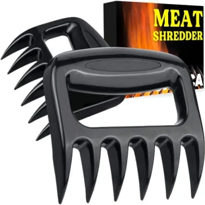 Image of SURDOCA Meat Shredder Claws for Pulled Pork Solid Easy Clean Barbecue Claws, Stocking Fillers Men, Cooking &amp; Kitchen Gadgets, BBQ Grilling Tools