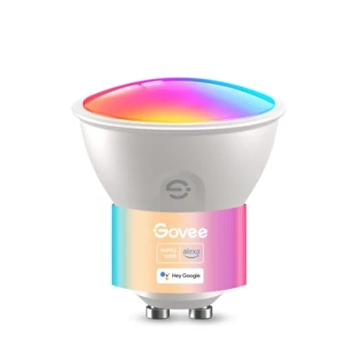Image of Govee Smart Bulb GU10 RGBWW, 400LM Dimmable Color Changing Light Bulbs, 64 Dynamic Scenes, WiFi Bluetooth LED Bulbs Work with Alexa, Google Assistant