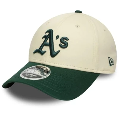 Image of New Era Patch 9FORTY Unisex Cap Dark green/offwhite, Size: One Size, green/off/white