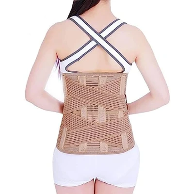 Image of tylxayoxa Back Support Belt, Adjustable Lower Brace For Pain Relief And Injury Prevention With 4 Stays Women Men Sciatica Backache Slipped Disc Hernia (Size : XXL)