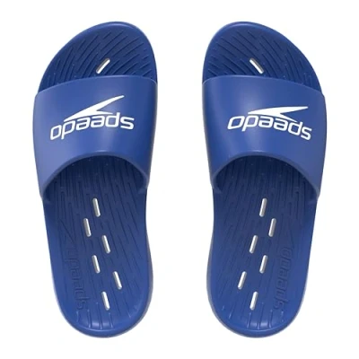 Image of Speedo Junior Slides Pool Sliders Kids Footwear, Blue, 11 UK Child