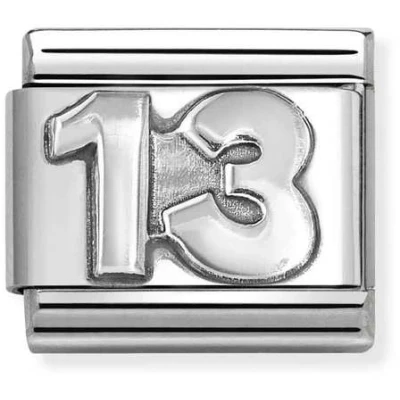 Image of Nomination Silver 13 Charm