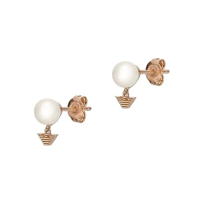 Image of Emporio Armani Women&#039;s ear stud pearl white, EG3584221