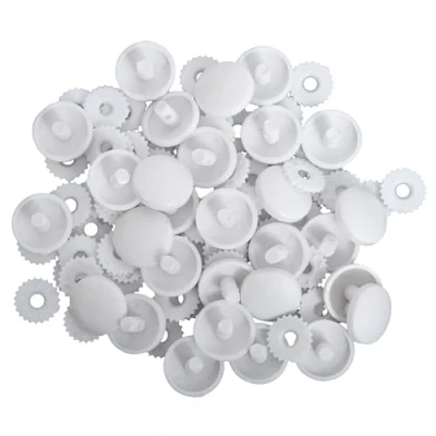Image of Pandoras Upholstery 100 x Plastic Self Cover Buttons 18mm