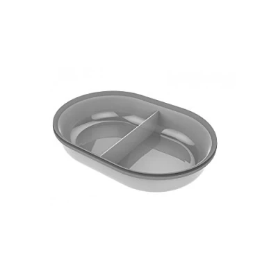 Image of Sure Petcare SureFeed Split Pet Bowl with Integrated Seal, Compatible Microchip Feeder Sealed Lid, Works for Wet and Dry Food, Keeps Food Fresh, Grey