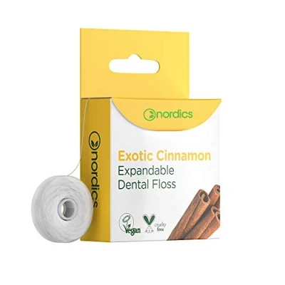 Image of Nordics Organic Care Eco Dental Floss PLA Varibal Width with Cinnamon, 15 g