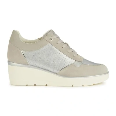Image of Geox Women&#039;s D Ilde A Platform, Silver Lt Grey, 6 UK