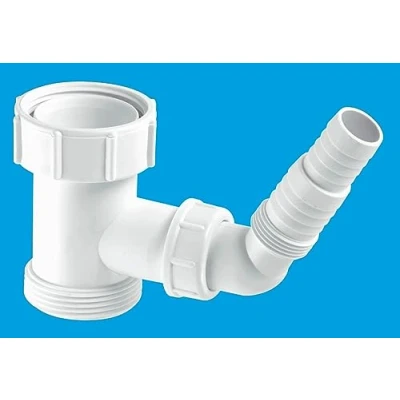 Image of V33S Compression Domestic Appliance TEE Piece Connector, Colour: White, Size: 40MM, 1 in Pack