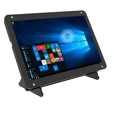 Image of 7 Inch Touch Screen Monitor for Raspberry Pi, Portable IPS Display 1024 * 600 HDMI Touchscreen with Case, Gaming Consoles/PC/Camera/Win OS