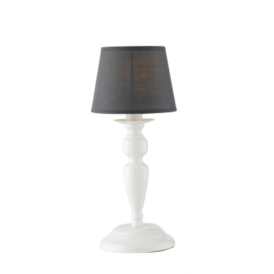 Image of FAVOLA Table Lamp with Round Tapered Shade White, Fabric 16x37cm
