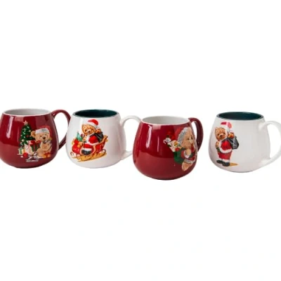 Image of Christmas Bear Ceramic Mug 400ml Assorted Designs