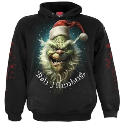 Image of Spiral Bah Humbug Hoody Black M