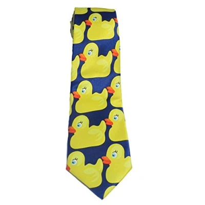 Image of sweet home ducky tie, learning necktie, duck tie