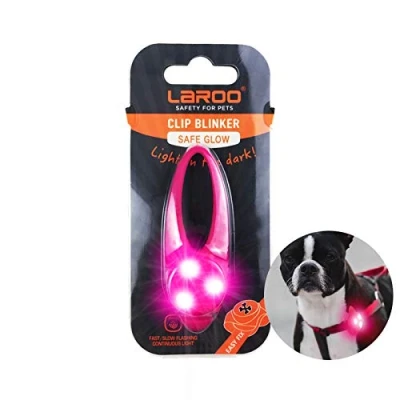 Image of LaRoo Safety LED Light for Dogs,Cats,LED Pendant Keyring,Clip on Dog Collar Charms Blinker Waterproof Walking the and Outdoor Sports
