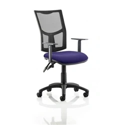 Image of Eclipse II Lever Task Operator Chair Black Mesh Back With KCUP1016