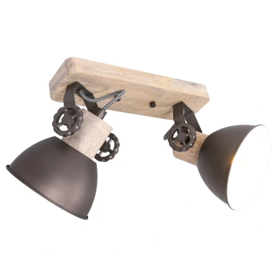 Image of Gearwood Twin Spotlight Industrial, Wood Blank