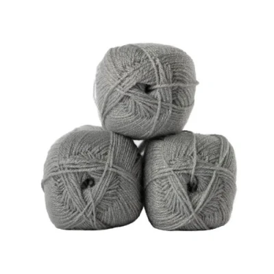 Image of James Brett Twinkle Fashion DK Double Knitting Wool 5 x 100g Ball Glitter Yarn (Silver TK8)