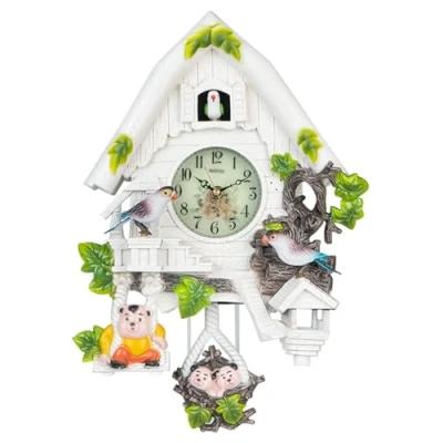 Image of LIANZHUANG Wall Cuckoo Clock, Pendulum Living Room Decoration Clock,A