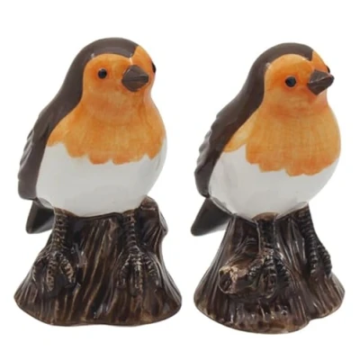 Image of Lesser &amp; Pavey Salt Pepper Set for All Types of Kitchen Ceramic Shaker Lovely Pots Suitable Home (Robins)