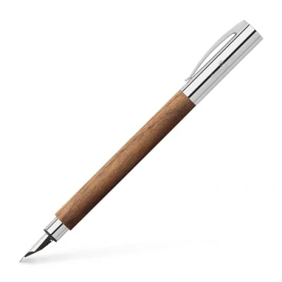 Image of Faber Castell Ambition Walnut Wood F Fountain Pen