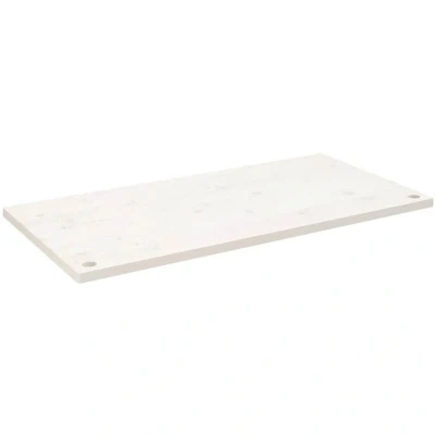 Image of vidaXL Desk Top White 110x55x2.5 cm Solid Wood Pine