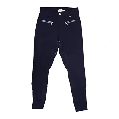 Image of Lancelot Full Silicone Breeches by Little Knight Navy/Yellow 9 10 years