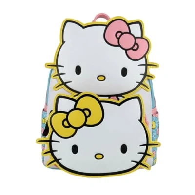 Image of Loungefly Sanrio Hello Kitty and Mimmy Cosplay Mini Backpack vRare Exclusive