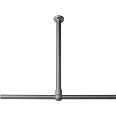 Image of Sealskin Ceiling Support, Stainless Steel, Matt Aluminium, 2.8 x 60 cm