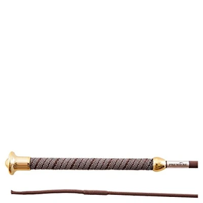 Image of Premiere Dress.whip Prem.Gemini anti slip grip silver/gold button 120 Brown