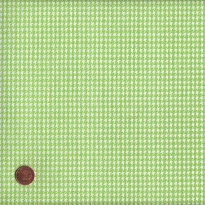 Image of Textiles français Green/Yellow Fabric (Chelsea) mini design (Houndstooth) French Cotton 140CM / 55&quot; Wide. Per Half Metre