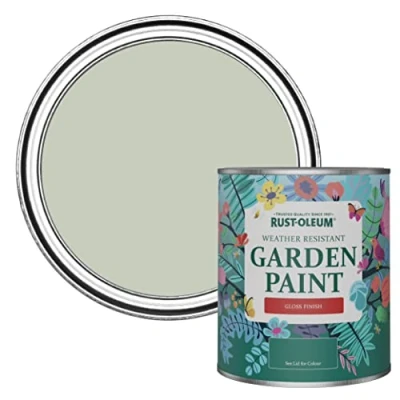 Image of Rust Oleum Green Mould Resistant Garden Paint In Gloss Finish Aloe 750ml