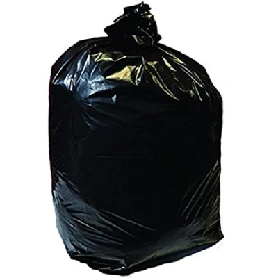 Image of Uk Store Pack of 25 x Extra Heavy Duty Compactor Bin Bags Black General Waste Recycled 120Litre 20kg Refuse Sacks Liners (25)