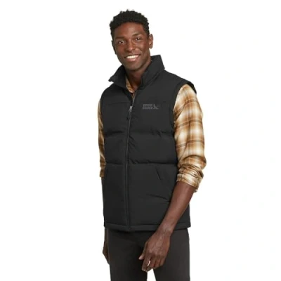 Image of Eddie Bauer Men&#039;s Glacier Peak Seamless Stretch Vest, Blck, XL
