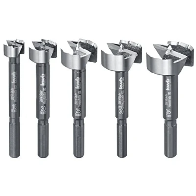 Image of kwb 706300 AKKU TOP Forstner Drill Set Speed for Woodworking, DIN 7483 G (Suitable All lathes and Impact Drills)