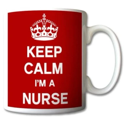 Image of Keep Calm I&#039;m A Nurse Mug Cup Gift Retro