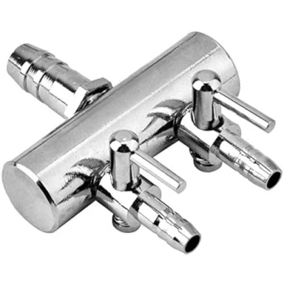 Image of Pssopp Aquarium Air Flow Splitter Fish Tank Control Valve Stainless Steel Oxygen Distributor Pump Accessories (2 Way)