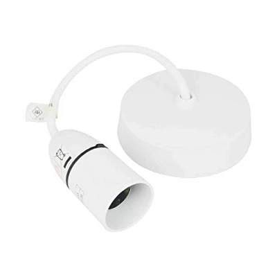 Image of Status Ceiling Pendant Light Fitting 6 Inch White Bayonet Bulb S6INCPB6
