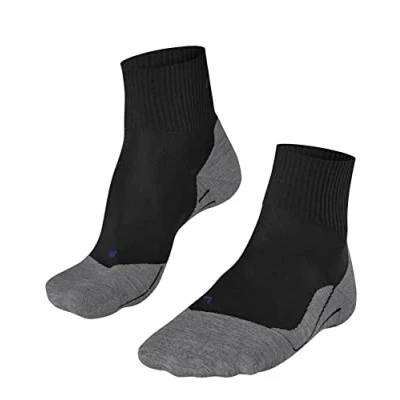 Image of FALKE Women&#039;s TK5 Wander Cool Short W SSO Lyocell Functional Yarn Thin Anti Blister 1 Pair Hiking Socks, Black (Black Mix 3010), 5.5 6.5