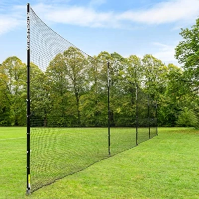 Image of Stop THAT BALL™ Removable Ball Posts 10/12/16ft High 4x Net Mesh Sizes (16ft High, Cricket 48mm Mesh, 20ft Length)