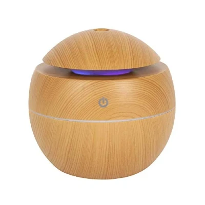 Image of Electric Aroma Diffuser Round Wood Grain H10cm X W10cm D10cm pack of 1