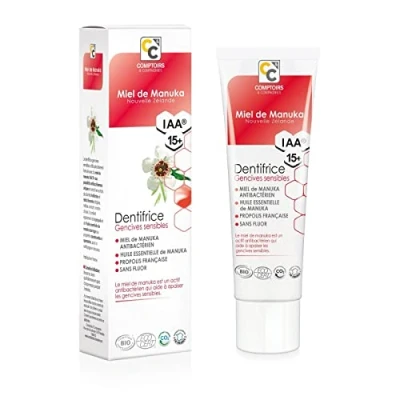 Image of COMPTOIRS ET COMPAGNIES Organic IAA15+ Manuka Honey Sensitive Gums Toothpaste