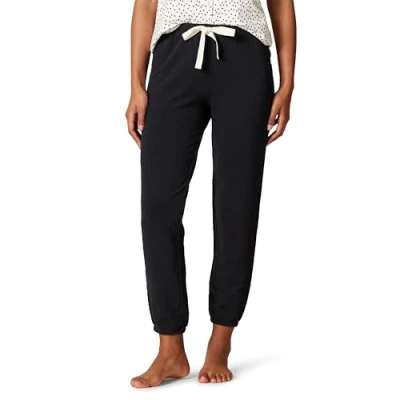 Image of Amazon Essentials Women&#039;s Lightweight Lounge Terry Jogger Pyjama Bottom (Available in Plus Size), Black, XXL
