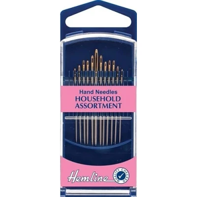 Image of Hemline Gold Eye Household Assorted Sewing Needles per pack