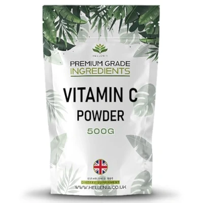 Image of Hellenia Vitamin C Ascorbic Acid Powder 500g Premium Grade Ingredients