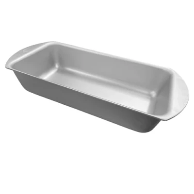 Image of Chabrias Ltd Professional Silver Aluminium UK Made Bakeware (1lb Loaf Tin)