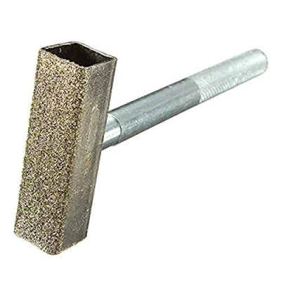 Image of 45 * 100mm Heavy Duty Handheld T Shaped Diamond Grinding Wheel Dresser Head Disc Stone Tool Dressing Bench Grinder,Non Slip Grip Handle, Rectangular Tip
